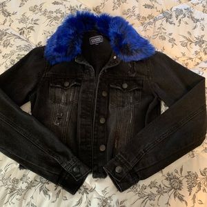 Vintage cropped jean jacket